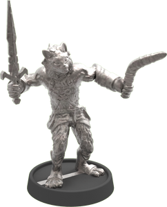 Hand of Glory - customizable modular magnetic hot-swap gaming miniatures, weapons, and items - Tabaxi 32mm figure