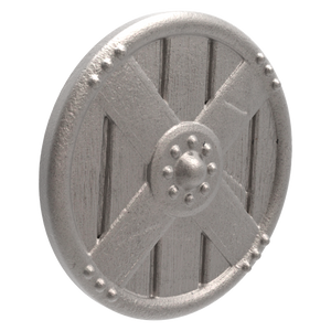 Hand of Glory - customizable modular magnetic hot-swap gaming miniatures, weapons, and items - Wooden Shield