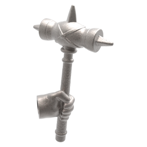Hand of Glory - customizable modular magnetic hot-swap gaming miniatures, weapons, and items - Warlord's Spiked Mallet