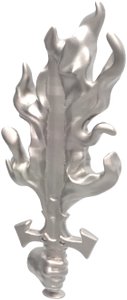Hand of Glory - customizable modular magnetic hot-swap gaming miniatures, weapons, and items - Flaming Sword