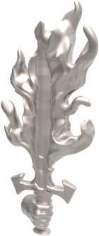Hand of Glory - customizable modular magnetic hot-swap gaming miniatures, weapons, and items - Flaming Sword