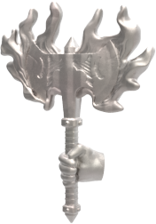 Hand of Glory - customizable modular magnetic hot-swap gaming miniatures, weapons, and items - Flaming Axe