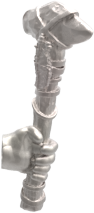 Hand of Glory - customizable modular magnetic hot-swap gaming miniatures, weapons, and items - Primitive Axe