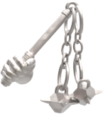 Hand of Glory - customizable modular magnetic hot-swap gaming miniatures, weapons, and items - Dualstrike Spiked Mace