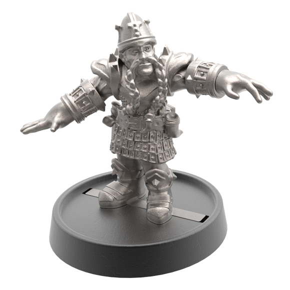 Hand of Glory - customizable modular magnetic hot-swap gaming miniatures, weapons, and items - Dwarf 32mm figure