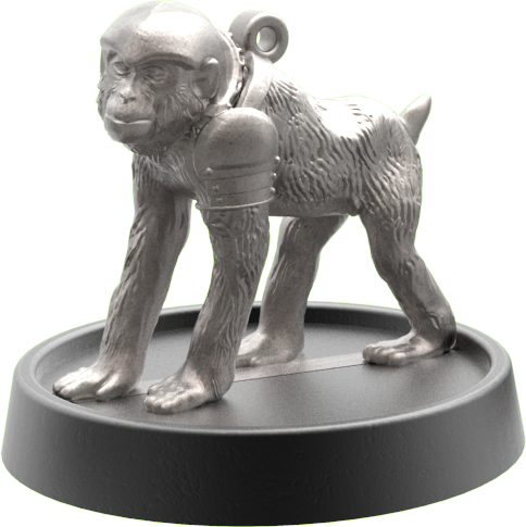 Hand of Glory - customizable modular magnetic hot-swap gaming miniatures, weapons, and items - War Monkey Familiar 32mm figure